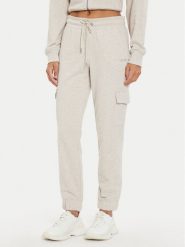 DKNY Sport Spodnie dresowe DP4P3505 Szary Regular Fit. Szare spodnie dresowe DKNY Sport, bez wzorów, z bawełny. Za 349.99 zł.