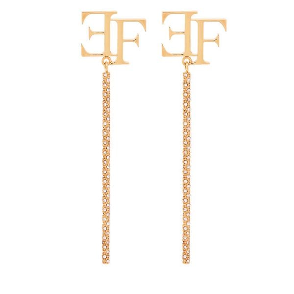 Kolczyki Elisabetta Franchi. Żółte kolczyki Elisabetta Franchi, złote. Za 1,159.00 zł.