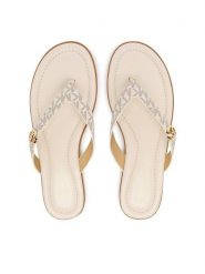 MICHAEL Michael Kors Japonki Ering Thong 40S6ERFS1B Écru. Japonki MICHAEL Michael Kors, bez wzorów, ze skóry. Za 479.99 zł.
