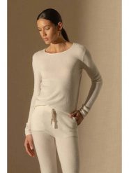 Perfect Cashmere Kaszmirowy sweter "Oprah" w kolorze kremowym rozmiar: S. Brązowe swetry Perfect Cashmere, s, bez wzorów, z kaszmiru, bez ramiączek. Za 371.59 zł.
