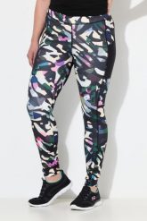 Damskie Legginsy sportowe szybkoschnące kieszenie z recyklingu. Czarne legginsy Ulla Popken, bez wzorów, z elastanu, sportowe. Za 211.99 zł.