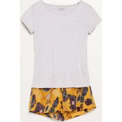 Piżama z szortami - Żółty. Piżamy marki Reserved. W wyprzedaży za 39.99 zł.
