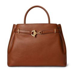 Torebka LAUREN RALPH LAUREN. Brązowe torebki klasyczne Lauren Ralph Lauren, bez wzorów, klasyczne, bez dodatków. Za 2,199.00 zł.