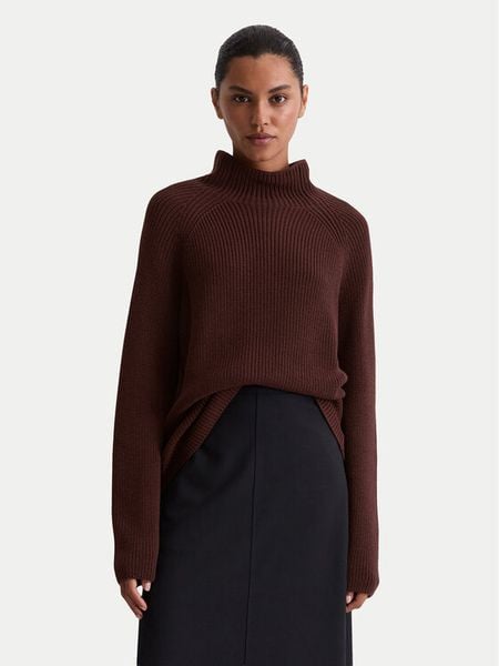 Marc O'Polo Golf 509 6059 60009 Bordowy Regular Fit. Czerwone swetry Marc O'Polo, s, bez wzorów, z bawełny, bez ramiączek. Za 559.99 zł.