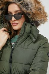 Superdry kurtka damska kolor zielony przejściowa. Zielone kurtki Superdry, m, bez wzorów, bez kaptura. W wyprzedaży za 339.99 zł.