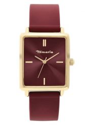 Tamaris Zegarek kwarcowy w kolorze złoto-bordowym rozmiar: onesize. Czerwone, analogowe zegarki Tamaris, metalowe. Za 130.99 zł.