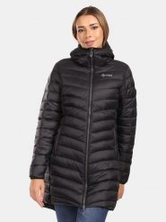 Kilpi Płaszcz pikowany "Leila" w kolorze czarnym rozmiar: 44. Czarne płaszcze Kilpi, z aplikacjami, bez kaptura. Za 347.99 zł.