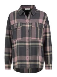 Stitch & Soul Koszula w kolorze antracytowo-fioletowym rozmiar: M. Czarne koszule Stitch & Soul, m, bez wzorów, z bawełny, bez kołnierzyka, bez ramiączek. Za 86.99 zł.