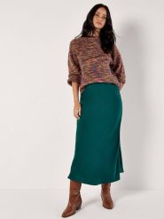 Apricot Sweter w kolorze zielono-niebiesko-pomarańczowym rozmiar: XL. Pomarańczowe swetry Apricot, xl, bez wzorów, z wełny, bez ramiączek. Za 132.05 zł.