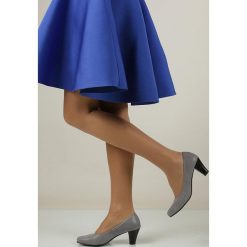 Czółenka casu 193/61. Szare czółenka Casu, bez wzorów, bez obcasa, bez zapięcia. Za 189.99 zł.