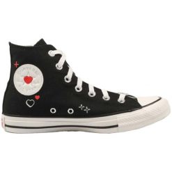 Trampki damskie Converse Chuck Taylor All Star Y2K Heart. Czarne trampki Converse, bez wzorów, retro, bez zapięcia. Za 229.99 zł.