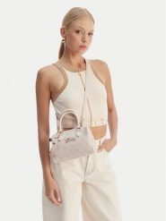 Guess Torebka J6GZ02 WFMF0 Écru. Białe torebki klasyczne Guess, z aplikacjami, ze skóry, bez dodatków. Za 289.99 zł.