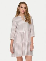 ONLY Sukienka letnia Kaya 15220521 Różowy Regular Fit. Czerwone sukienki ONLY, xs, bez wzorów, z wiskozy, bez kołnierzyka, bez ramiączek. Za 49.99 zł.