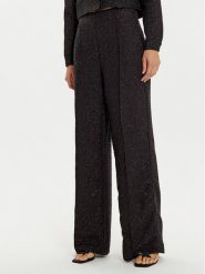 Lola Casademunt by Maite Spodnie materiałowe MF2414024 Czarny Wide Leg. Czarne spodnie materiałowe Lola Casademunt by Maite, bez wzorów, z materiału. Za 319.99 zł.