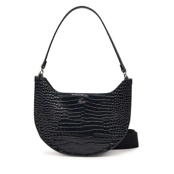 Torebka Lacoste. Czarne torebki klasyczne Lacoste, bez wzorów, klasyczne, bez dodatków. Za 559.99 zł.