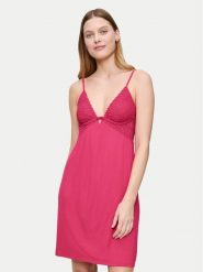 Triumph Koszula nocna Aura Spotlight 10225033 Różowy Regular Fit. Czerwone koszule nocne Triumph, bez wzorów, bez ramiączek. Za 133.00 zł.