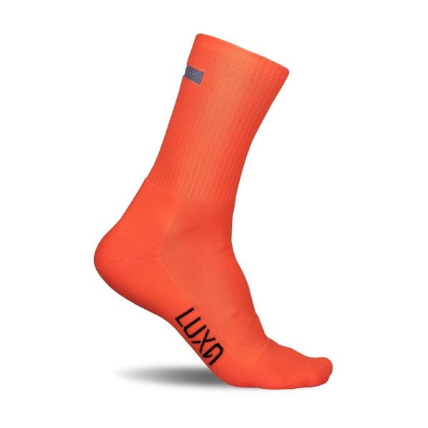 Skarpety Rowerowe Jesienno-zimowe z Elementem Odblaskowym LUXA Vision. Brązowe skarpetki LUXA, bez wzorów. Za 99.00 zł.