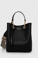 Emporio Armani torebka kolor czarny. Czarne shopper bag Emporio Armani, bez wzorów, bez dodatków. Za 1,169.90 zł.