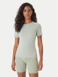 Reebok T-Shirt Reebok x Ewa Chodakowska Nela RK25613CCW Beżowy Slim Fit. Brązowe t-shirty sportowe Reebok, xl, bez wzorów, z syntetyku, bez ramiączek, na fitness i siłownię. Za 159.99 zł.