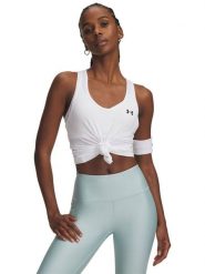 Under Armour Top sportowy "Tech Mesh Racer" w kolorze białym rozmiar: M. Białe topy sportowe Under Armour, m, bez wzorów, z materiału, outdoorowe. Za 79.99 zł.