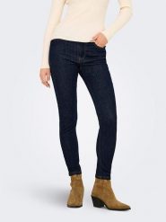 JDY Dżinsy - Slim fit - w kolorze granatowym rozmiar: L/L30. Niebieskie jeansy JDY, l, bez wzorów, klasyczne. Za 140.53 zł.