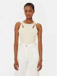 Guess Top W5RP13 KAQL2 Beżowy Regular Fit. Brązowe topy Guess, m, z aplikacjami, bez kołnierzyka, bez ramiączek. Za 159.99 zł.
