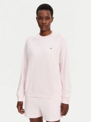 Tommy Hilfiger Bluza UW0UW05771 Różowy Regular Fit. Czerwone bluzy Tommy Hilfiger, m, bez wzorów, z bawełny, bez kaptura. Za 219.99 zł.
