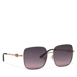Okulary przeciwsłoneczne Guess. Czarne okulary przeciwsłoneczne Guess, z aplikacjami. Za 269.99 zł.