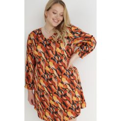 Brązowo-Żółta Sukienka Pudełkowa z Cienkim Wiązaniem w Talii Barbyllis. Brązowe sukienki Born2be, plus size, bez wzorów, z materiału, klasyczne, bez kołnierzyka, plus size, bez ramiączek, midi. W wyprzedaży za 135.99 zł.