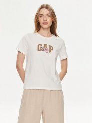 Gap T-Shirt 878165-00 Biały Regular Fit. Białe t-shirty GAP, xs, bez wzorów, z bawełny, bez kołnierzyka, bez ramiączek. Za 79.99 zł.