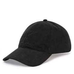 Czapka z daszkiem Calvin Klein. Czarne czapki z daszkiem Calvin Klein, bez wzorów. Za 209.99 zł.