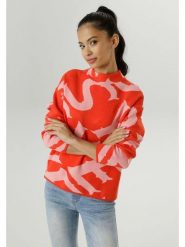 Aniston Sweter w kolorze beżowo-pomarańczowym rozmiar: 46. Brązowe swetry Aniston, bez wzorów, bez ramiączek. Za 56.99 zł.