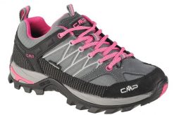 Damskie Niskie buty trekkingowe CMP Rigel waterprof. Czerwone trekkingi CMP, bez wzorów, z materiału, bez zapięcia, outdoorowe. Za 379.99 zł.