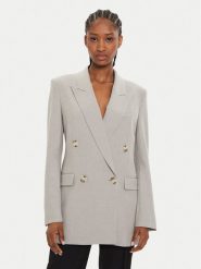 Boss Marynarka Jaleto3 50528696 Szary Regular Fit. Szare marynarki i żakiety Boss, bez wzorów, z wiskozy, bez ramiączek. Za 1,459.00 zł.