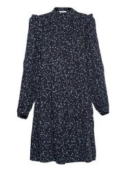 MOSS COPENHAGEN Sukienka "Etha Raye" w kolorze granatowo-turkusowym rozmiar: XS. Niebieskie sukienki Moss Copenhagen, xs, bez wzorów, z wiskozy, bez kołnierzyka, bez ramiączek, midi. Za 73.93 zł.