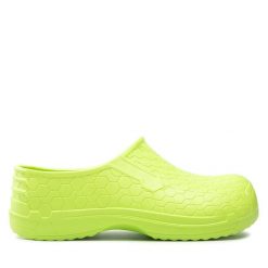 Klapki Dry Walker. Zielone klapki Dry Walker, bez wzorów, bez obcasa, bez zapięcia. Za 79.99 zł.