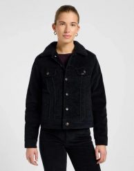 DAMSKA KURTKA LEE SHERPA RIDER JKT UNIONALL BLACK 112370870. Czarne kurtki Lee, s, bez wzorów, bez kaptura. Za 299.99 zł.
