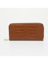 Victor & Hugo Paris Skórzany portfel "Eni" w kolorze brązowym - 19 x 10 x 3 cm rozmiar: onesize. Brązowe portfele Victor & Hugo Paris, bez wzorów, z materiału. Za 198.56 zł.