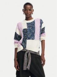Desigual Sweter Edmonton 24WWJF19 Kolorowy Regular Fit. Swetry Desigual, m, bez wzorów, z syntetyku, bez ramiączek. Za 339.99 zł.