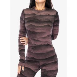Bluza termoaktywna damska Odlo Merino Ridgelines BL Top Crew Neck LS. Brązowe bielizna termoaktywna damska ODLO, bez wzorów, bez kaptura. Za 471.99 zł.