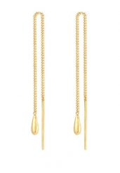 Elli Damskie kolczyki wiszące krople Drop Pull Through Basic ze srebra próby 925 Sterling Silver Kolczyki 1 ct. Szare kolczyki Elli, srebrne. Za 168.99 zł.