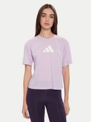 Adidas Koszulka techniczna Train Essentials Big Logo JY2183 Fioletowy Regular Fit. Fioletowe t-shirty sportowe adidas, s, bez wzorów, z syntetyku, bez ramiączek, na fitness i siłownię. Za 109.99 zł.