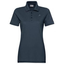 Damska koszulka polo Head Classic. Niebieskie t-shirty sportowe Head, bez wzorów, bez ramiączek, tenisowe. Za 345.50 zł.