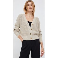GAP kardigan bawełniany damski kolor beżowy. Brązowe swetry GAP, l, bez wzorów, z bawełny, bez ramiączek. Za 279.99 zł.