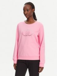 Liu Jo Sport Bluza TA5168 FS090 Różowy Regular Fit. Czerwone bluzy bez kaptura Liu Jo Sport, xl, bez wzorów, z bawełny, bez kaptura. Za 399.99 zł.