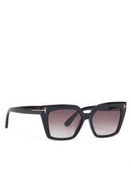 Tom Ford Okulary przeciwsłoneczne FT1030 01Z Czarny. Czarne okulary przeciwsłoneczne TOM FORD, bez wzorów, z tworzywa sztucznego. Za 1,149.00 zł.