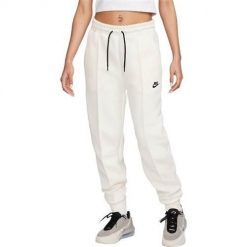 Spodnie sportowe damskie Nike Sportswear Tech Fleece. Białe spodnie dresowe Nike, bez wzorów, z dresówki. Za 546.00 zł.
