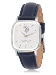 U.S. Polo Assn. Zegarek kwarcowy w kolorze srebrno-granatowo-białym rozmiar: onesize. Niebieskie, analogowe zegarki U.S. Polo Assn., metalowe. Za 197.63 zł.