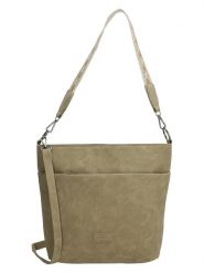 Beagles Shopper bag "Malaga" w kolorze oliwkowym - 32 x 26 x 12 cm rozmiar: onesize. Zielone shopper bag Beagles, bez wzorów, z materiału, na ramię, małe, bez dodatków. Za 95.99 zł.