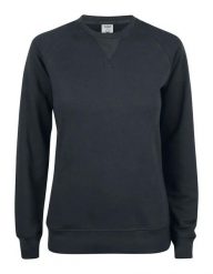 Clique Premium OC Roundneck Women bluza damska z bawełny organicznej. Czarne bluzy CLIQUE, m, bez wzorów, z bawełny, bez kaptura. Za 235.83 zł.